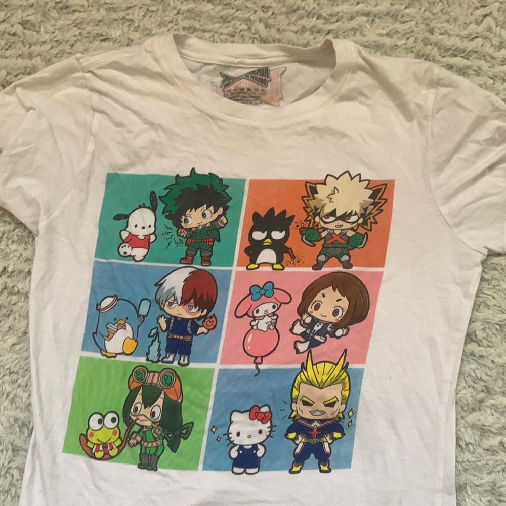 Kawaii Hot Topic My Hero Academia Sanrio shirt